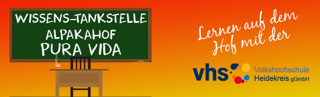 VHS-Seminare in der Wissens-Tankstelle des Alpakahofes Pura Vida